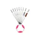 7+1+1 White Silicone Bean Large--Size 6[17 Set]