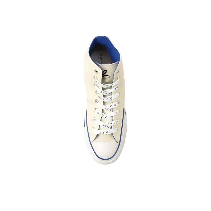 Agnès B. x Converse All Star Wear-resistant And Lightweight High-Top Canvas Shoes Unisex White-2