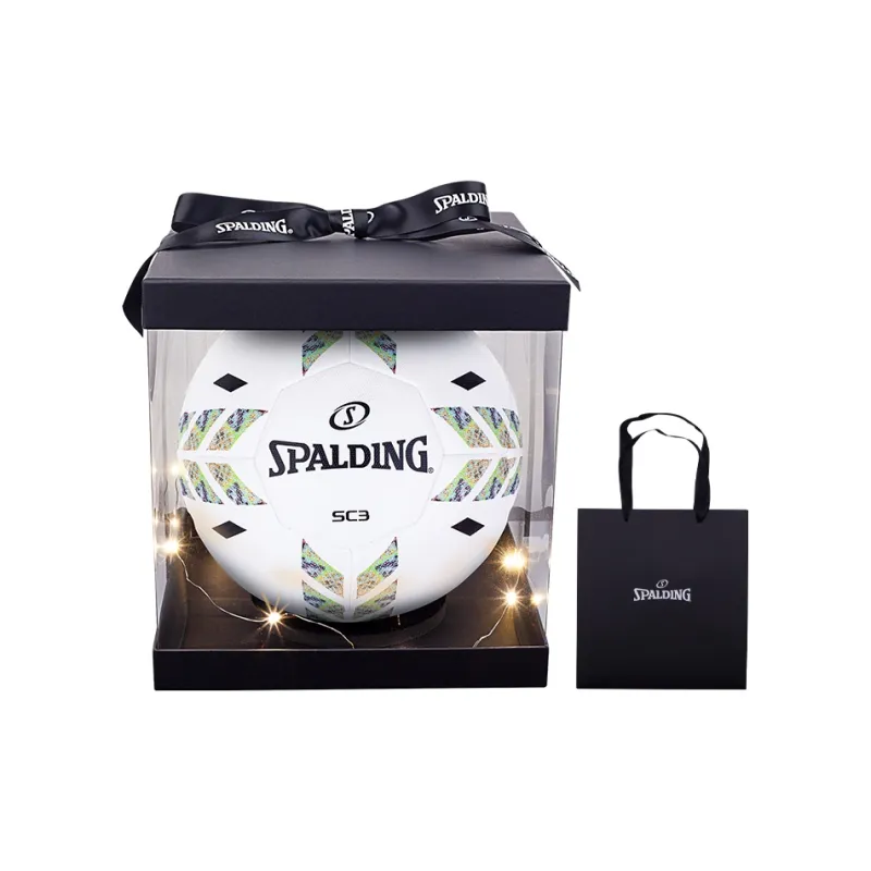 SPALDING SC3 Series Size 5 Soccer PU Unisex White-0