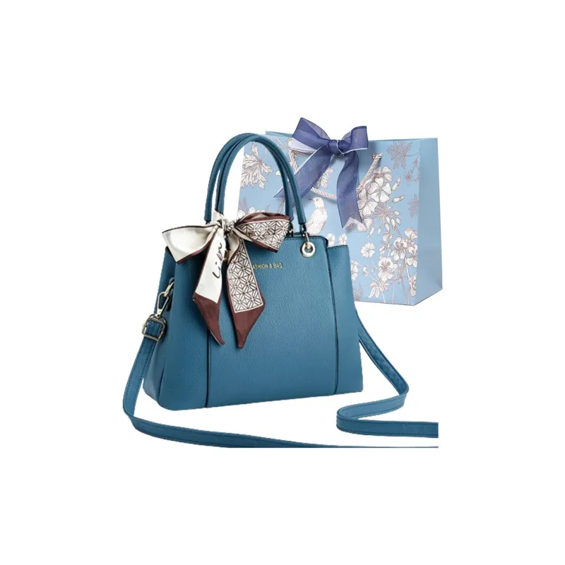 REDOO PU One Shoulder Handbag Women's Pink/Blue/Black/Apricot/Earth Yellow/Brown-4