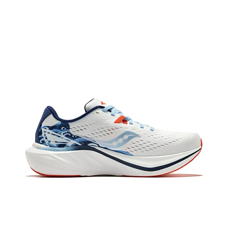 Saucony Slay 2 Coverage Low Top Carbon Plate Training Running Shoes Unisex White Blue-1