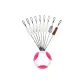 7+1+1 White Silicone Bean Small-Size 4[17 Set]