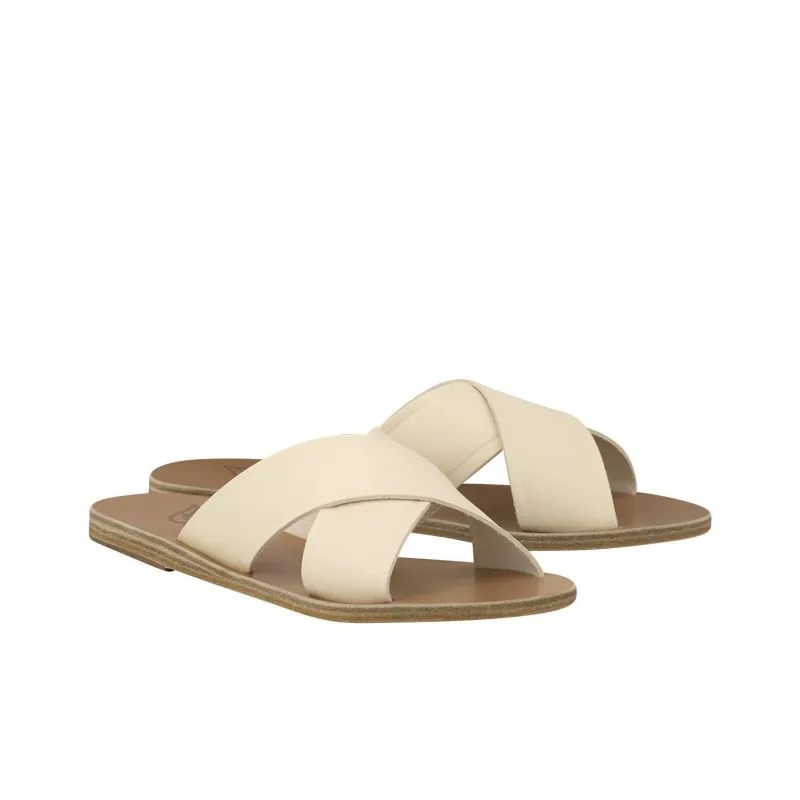 ANCIENT GREEK SANDALS Slide Slippers Women's Gray White-2