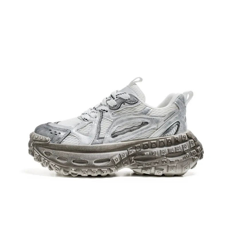 12345 Breathable Lightweight Height Increasing Low-Top Chunky Sneakers Men's-8