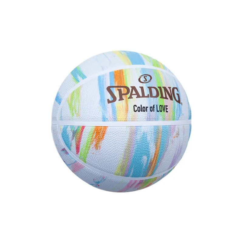 SPALDING Trend Series Rubber Basketball White Size 7 Training-1
