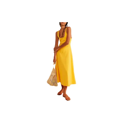 FREE PEOPLE Slip Dresses Women's Citrus/Orange