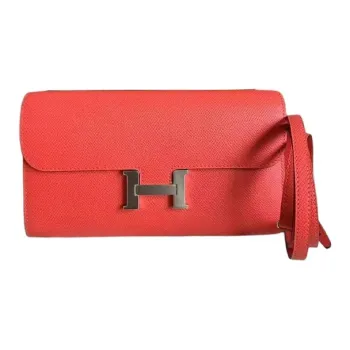 HERMES Constance Epsom Calfskin Shoulder Bag Crossbody Bag Wallet Women's Hermes Orange & Orange