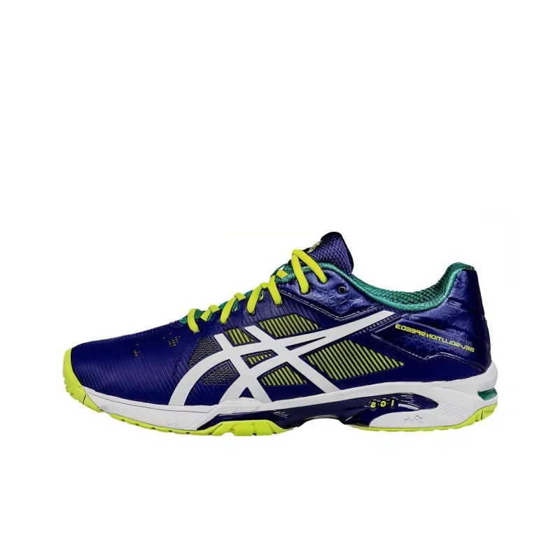 Asics Gel-Solution Speed 3 Running Shoes Men Low-Top Blue/Yellow-0