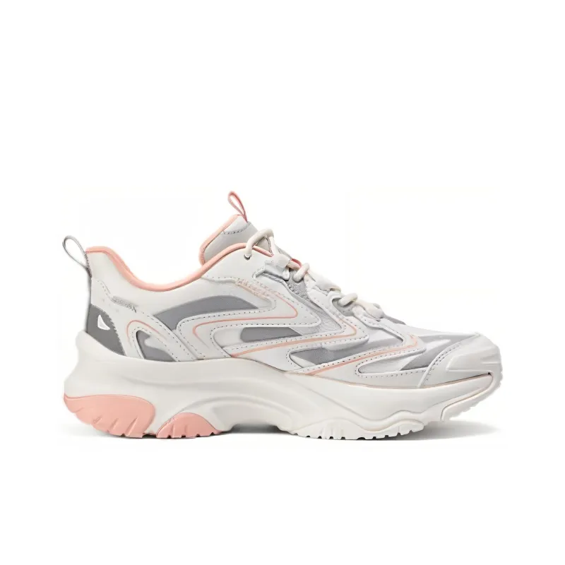 Skechers Street Moonlit Shoes Cushioning Anti Slip And Wear Resistant Support Low Top Casual Shoes Women's White Pink-1