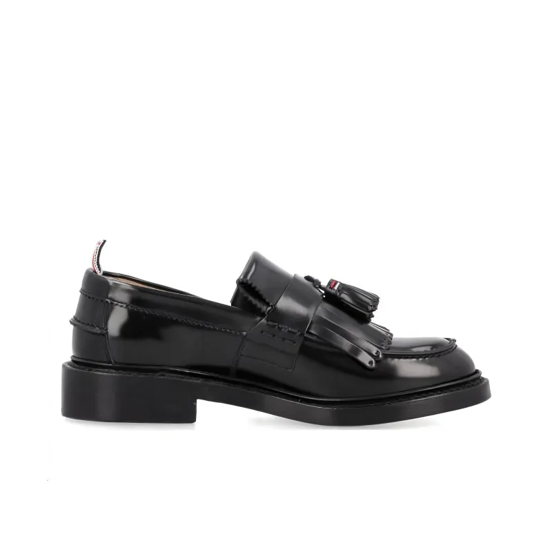 THOM BROWNE RWB-tab Leather Loafers-1
