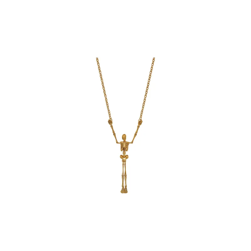 Vivienne Westwood SKELETON LONG Skull Necklace-0