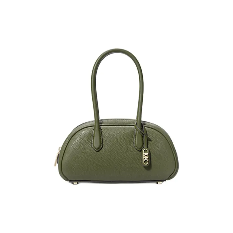 MICHAEL KORS Pebble Leather One Shoulder Handbag Small Size Women's Olive Green-0