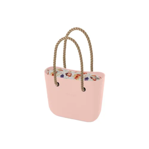 O Bag Thermoplastic Compound Handbag Women's Smoke Pink