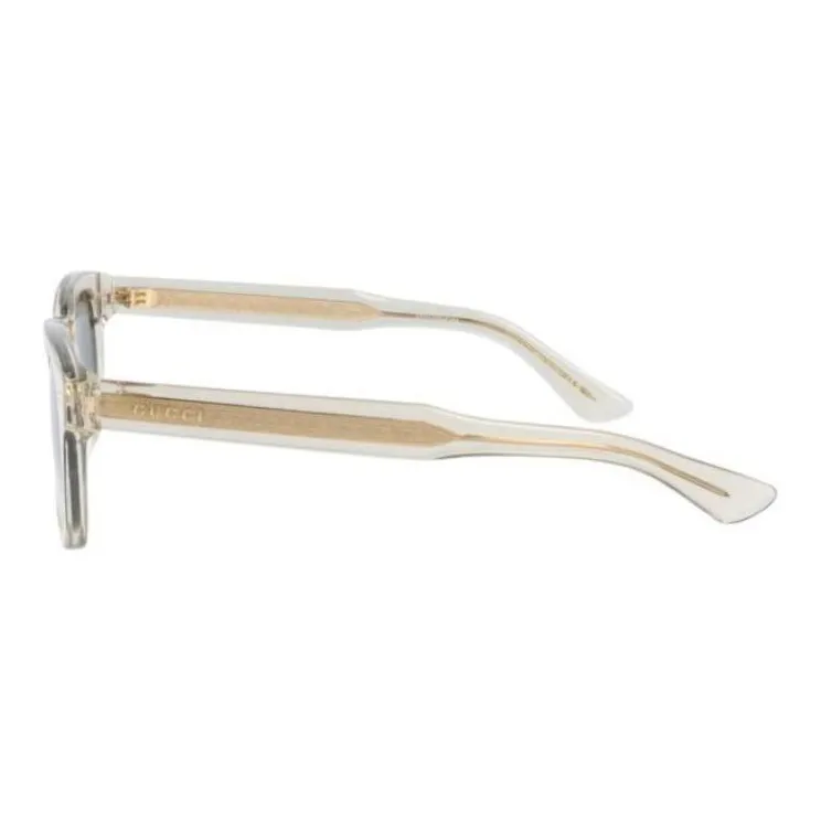 GUCCI Acetate Rectangular Sunglasses Unisex Brown-2