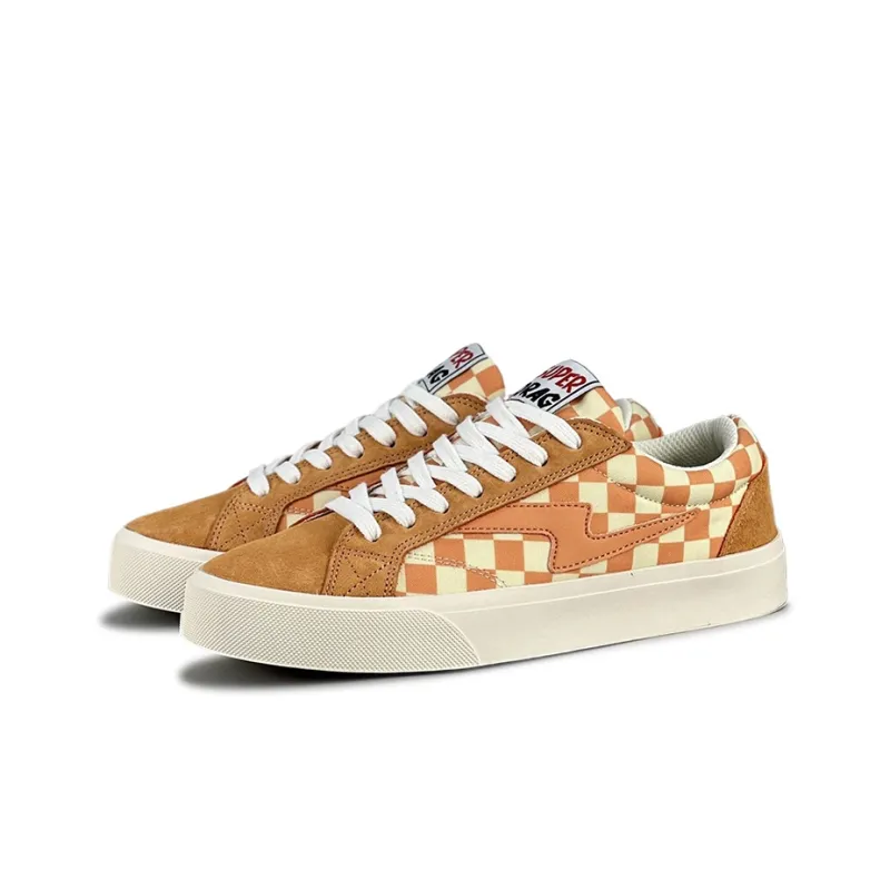LuzaoT SUPER DRAG Anti Slip And Wear Resistant Lightweight Low Top Canvas Shoes Women's Mandarin Orange-2