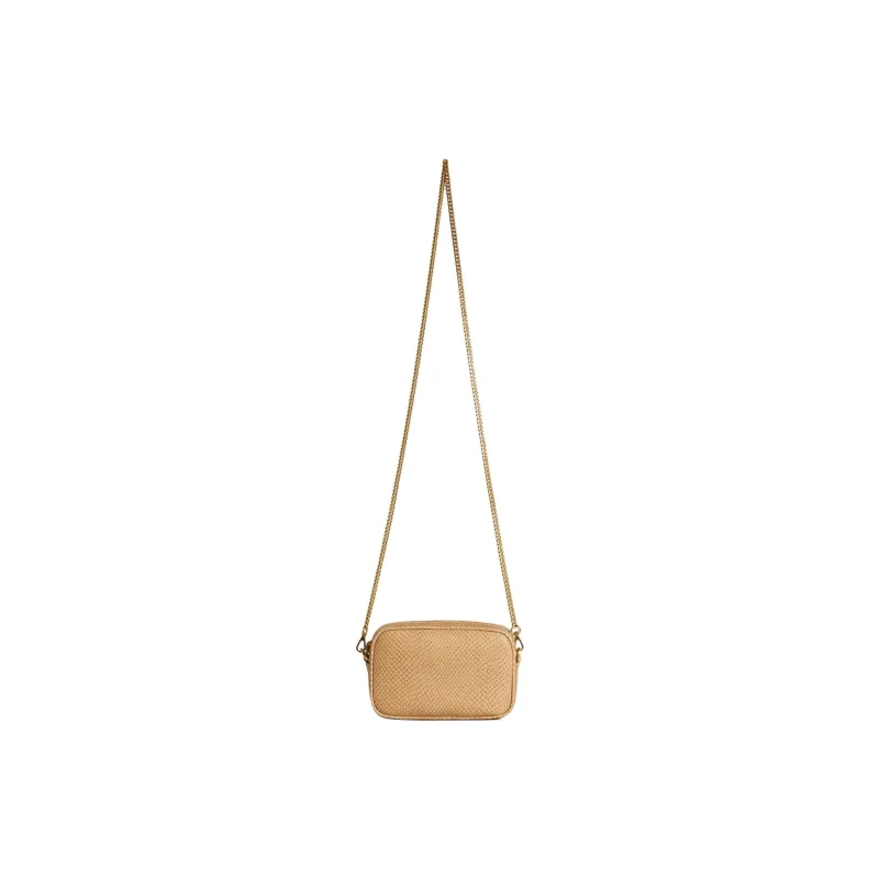 Golden Goose Sheepskin Shoulder Bag Crossbody Bag Mini Women's Beige-3