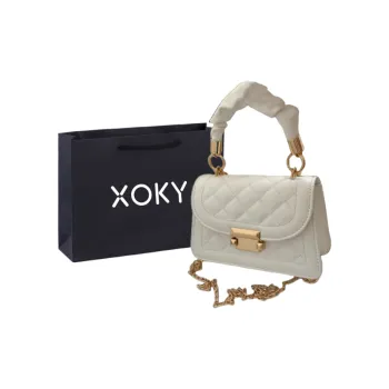 XOKY PU One Shoulder Regular Women's White/Purple/Black