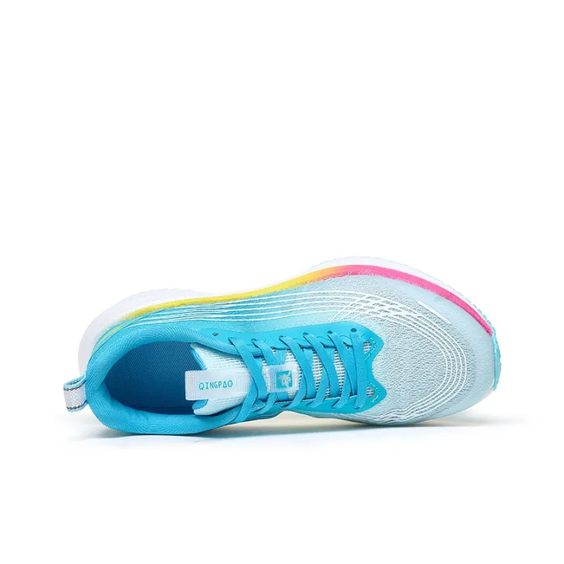 Qing Pao Running Shoes Women's Low Top Green-3