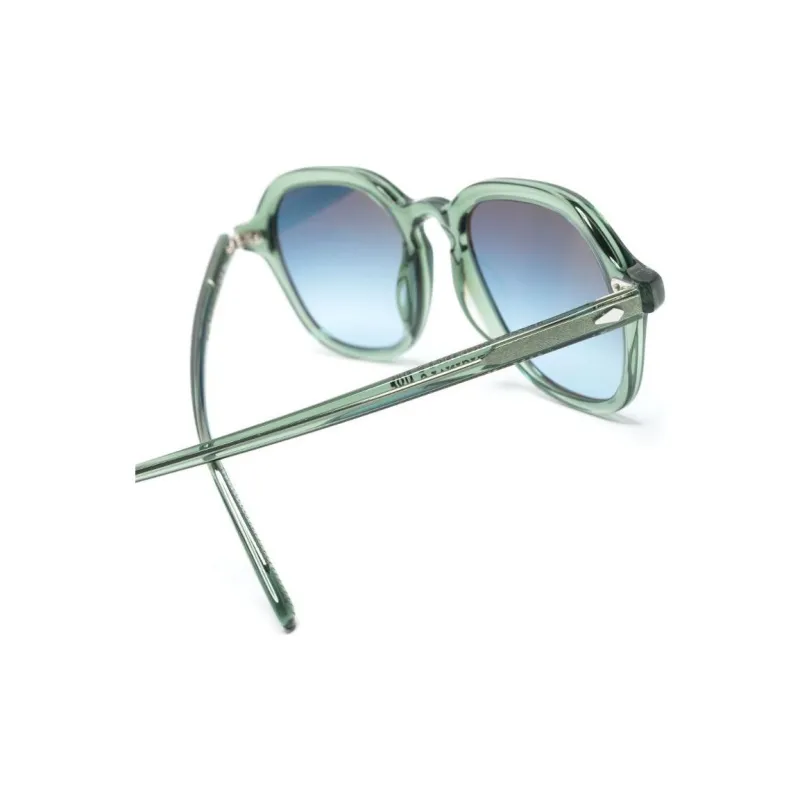 MOSCOT Oval Sunglasses Women's Green-2