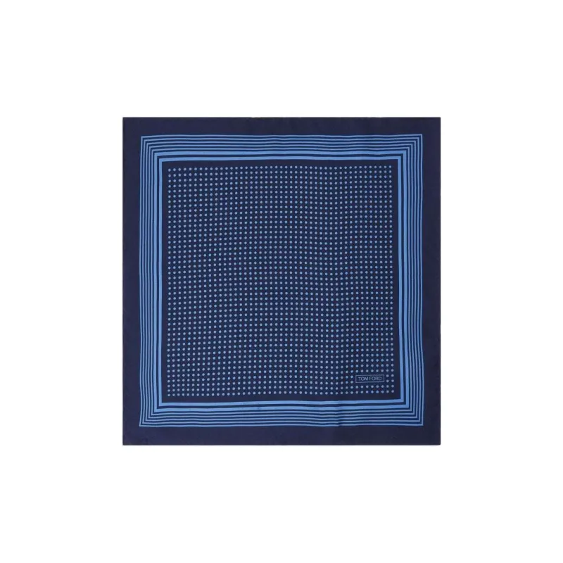 TOM FORD Polka dot Silk Pocket Square-0