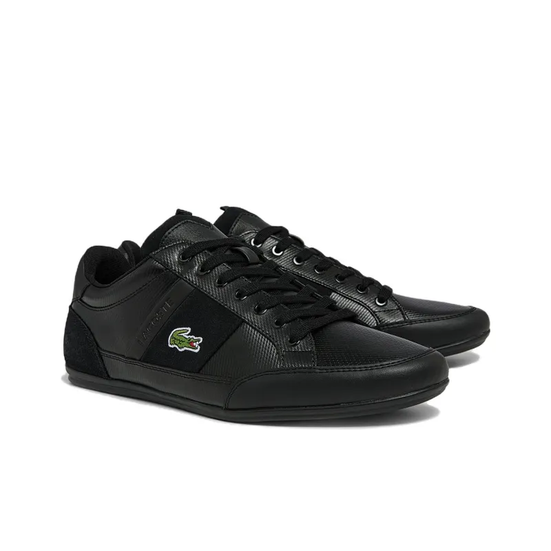 LACOSTE Chaymon Low-Top Skateboard Shoes Men's Black-1