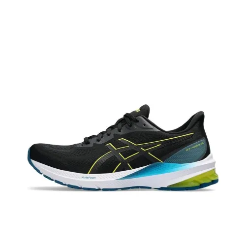 Asics GT-1000 12 Running Shoes Men Low-Top Black/Blue