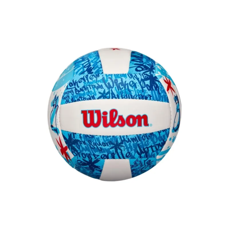 Wilson Synthetic Leather Size 3 Volleyball Unisex Blue/White/Red-0
