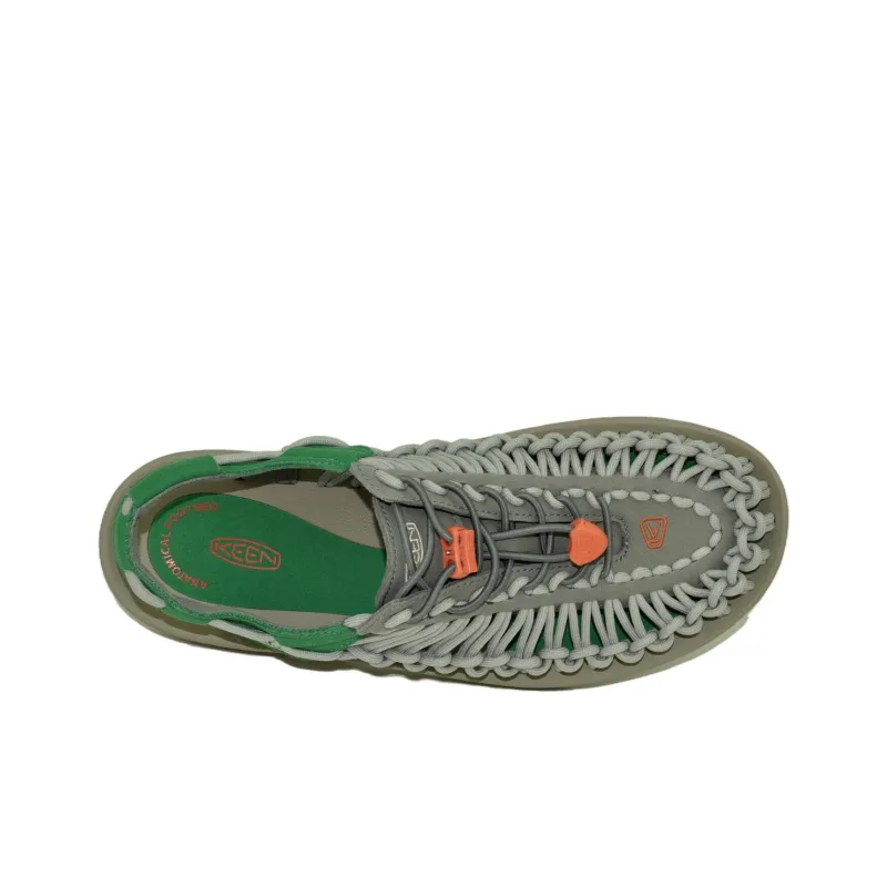 KEEN Uneek Slip Resistant And Breathable River Trekking Shoes Unisex Gray Green-2