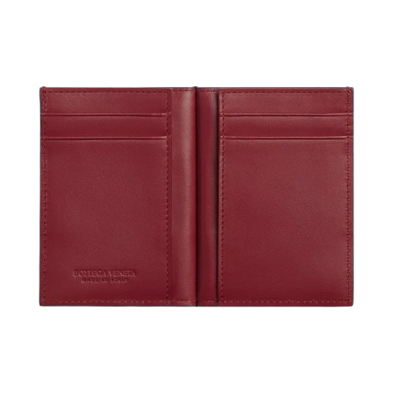 Bottega Veneta Calfskin Card Holder Men's Dark Blue-1