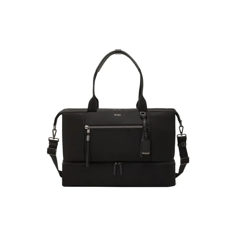 TUMI Leather Travel Bag Women's Black-0