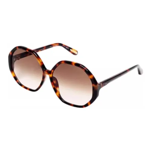 Linda Farrow Paloma Tortoiseshell-effect Hexagonal-frame Sunglasses