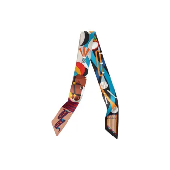 HERMES Silk Scarves Women's Multicolor