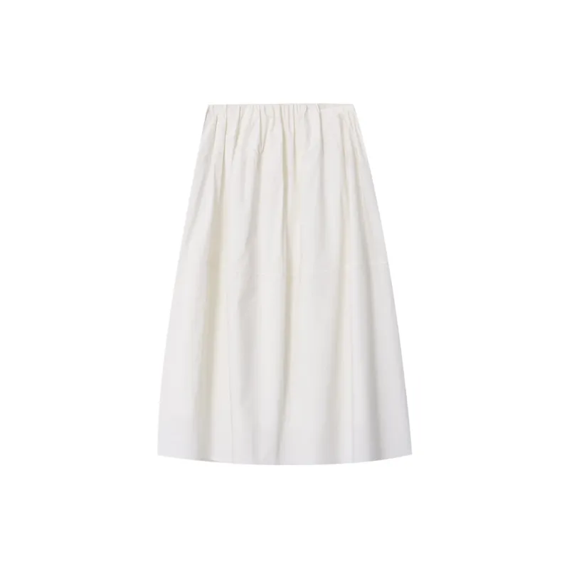 CHARM PICK Casual Long Skirt Women's White-1