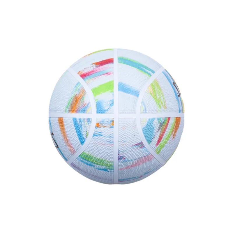 SPALDING Trend Series Rubber Basketball White Size 7 Training-2