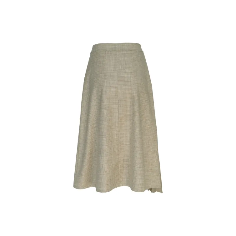 ROSESTUDIOBYGUOPEI Casual Long Skirts Women's Coffee-1