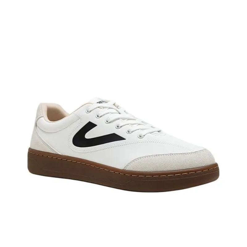 TRETORN Low Top Skateboard Shoes Unisex White Brown-2