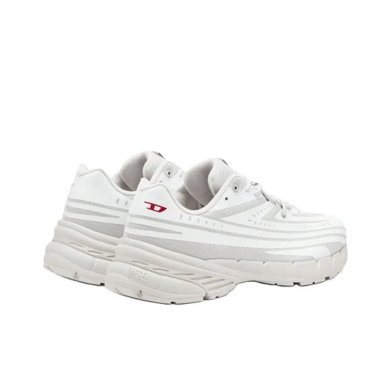 DIESEL D Airspeed Low Striped Low Top Casual Shoes Women's White-4
