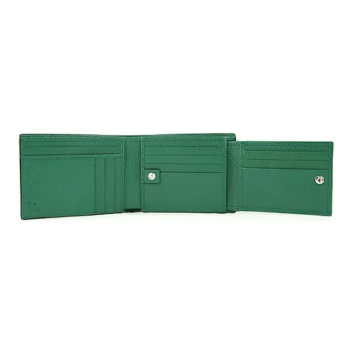 GUCCI Interlocked Gg Bifold Wallet Black/Green-4
