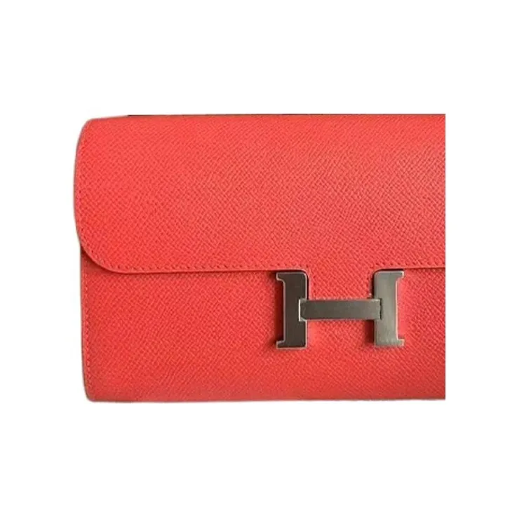 HERMES Constance Epsom Calfskin Shoulder Bag Crossbody Bag Wallet Women's Hermes Orange & Orange-1