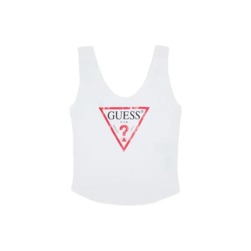 GUESS Tank Tops Women's White