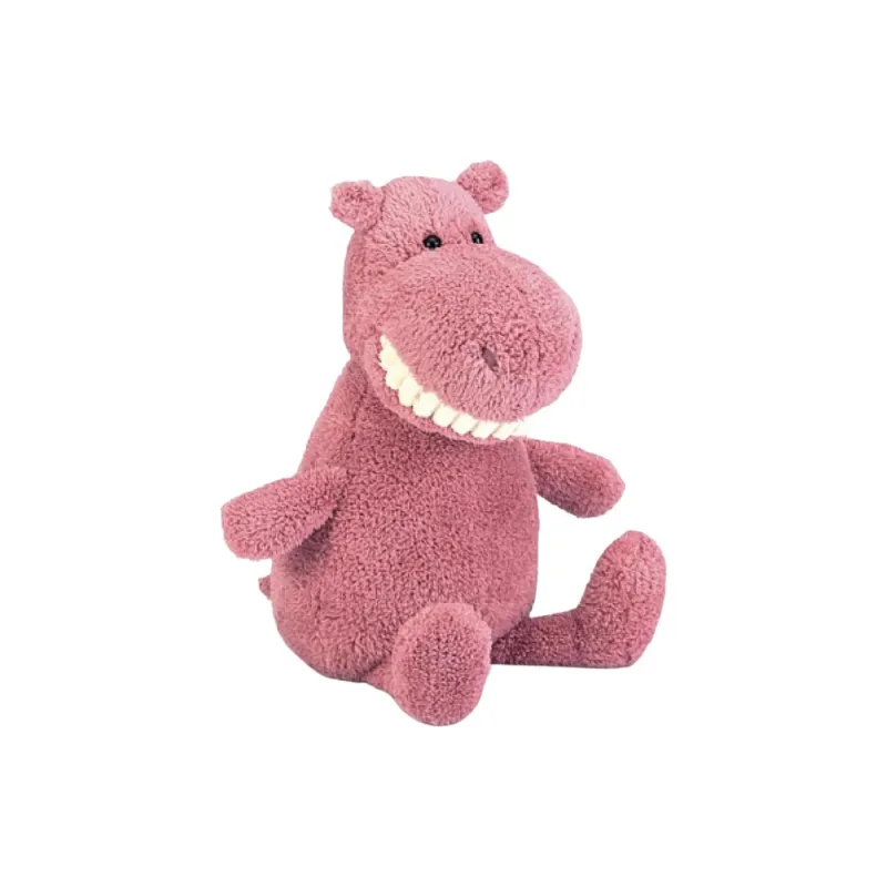 JELLYCAT Grinning Hippo, Big Grin With Big Teeth Dolls Plush Doll Standing Height 36cm-0