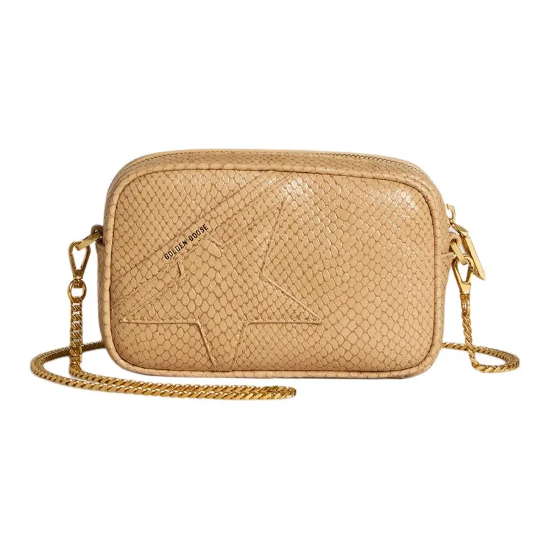 Golden Goose Sheepskin Shoulder Bag Crossbody Bag Mini Women's Beige-1