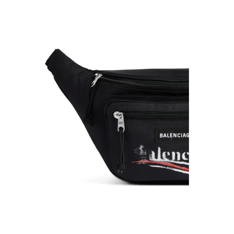 Balenciaga Logo Embroidered Explorer Belt Bag-4