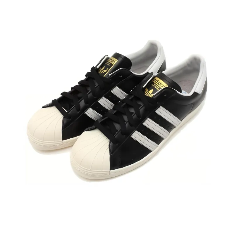 Adidas Superstar 80s Dlx Black Vintage White-3