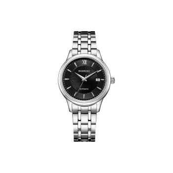 ROSSINI Enlightenment Collection Mechanical Movement Stainless Steel Strap Watch Men's Watches Black Dial
