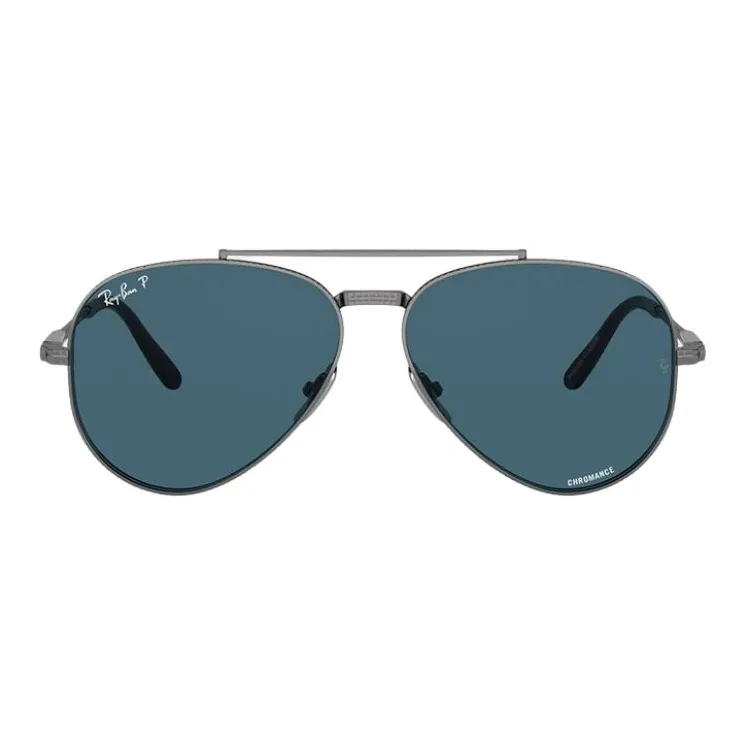 RayBan Titanium Alloy Aviator Sunglasses Unisex Multicolor-5