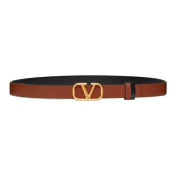 Valentino Cow Leather Belts Women's Brown 2cm
