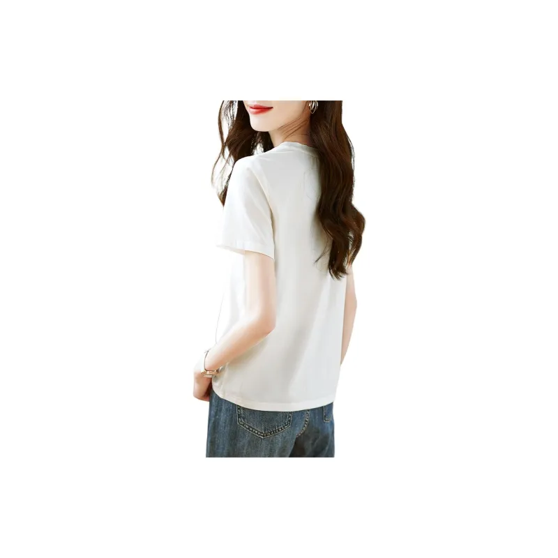 XWI Regular T Shirt Women's Natural White-1