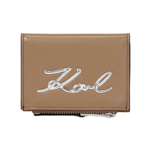 KARL LAGERFELD / Karl Lagerfeld Jeans Signature Tri-fold Leather Wallet