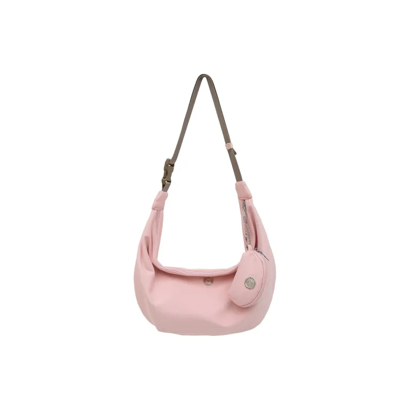 Parker Bear Nylon Shoulder Bag Men's Black/White/Pink/Yellow-7